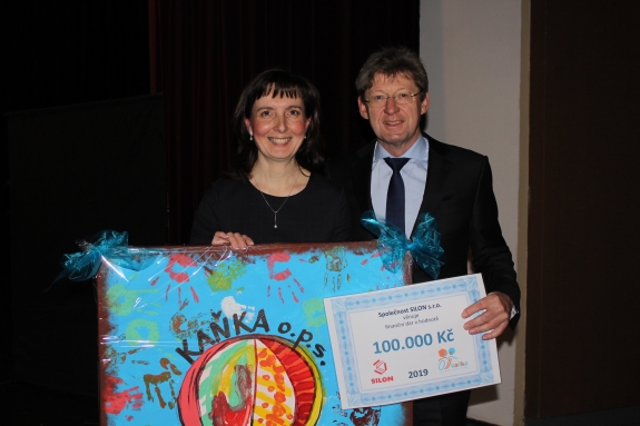 SILON již pošesté daroval centru Kaňka 100 tisíc korun